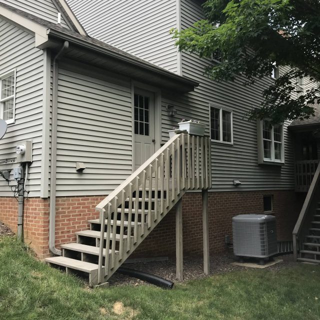 before back porch renovation in lancaster pa